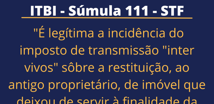 Incide ITBI na retrocessão da desapropriação