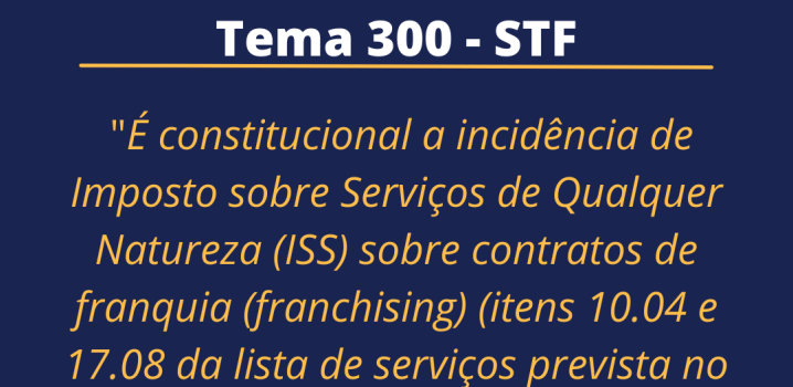 Incide o ISS sobre os contratos de Franquia