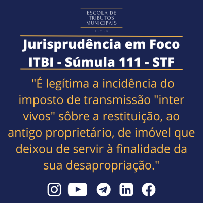 Incide ITBI na retrocessão da desapropriação